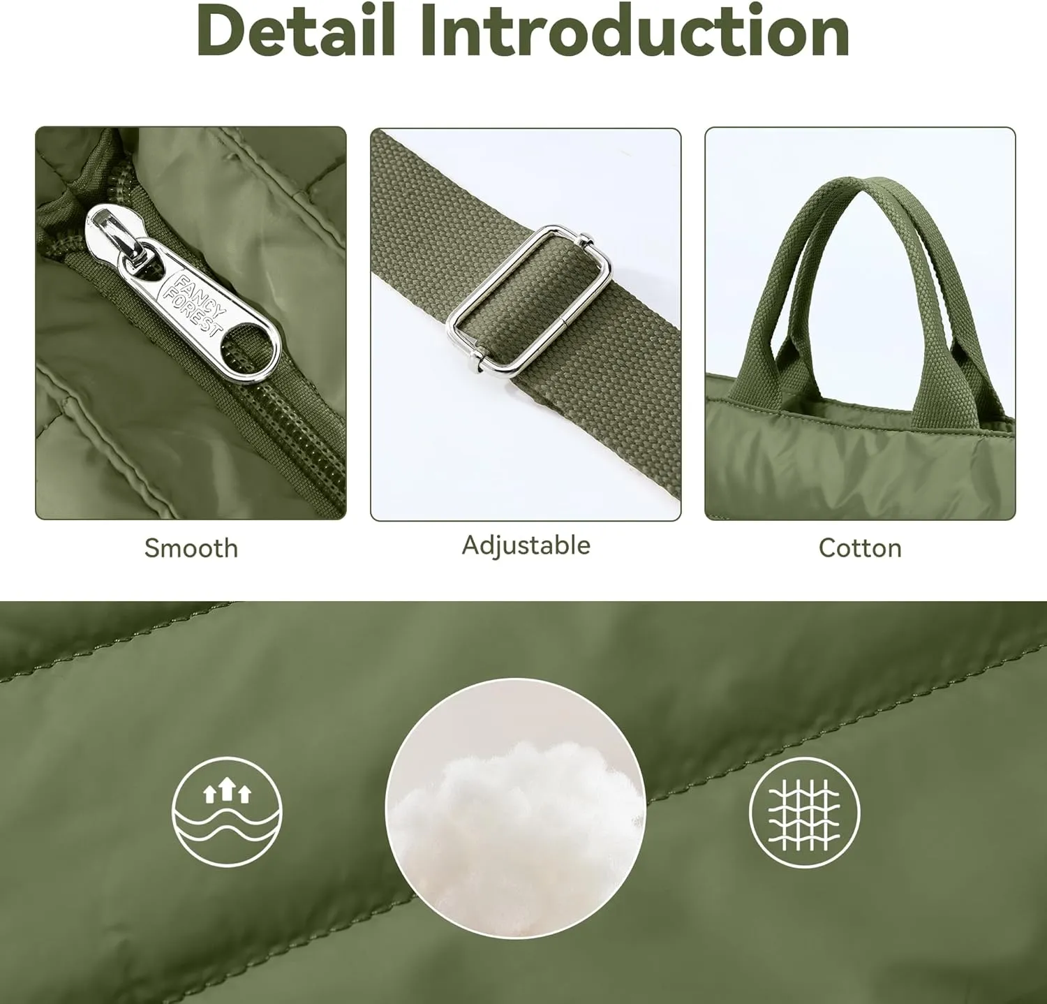 KALIDI Quilted Tote Bag, Puffer Hobo Laptop Bag Anti Splash Crossbody Zipper Shoulder Bag Large Casual Work Daily Women