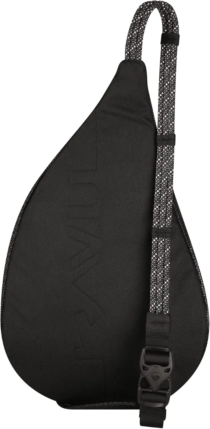 KAVU Mini Beach Rope Bag Mesh Crossbody Sling Backpack - Black