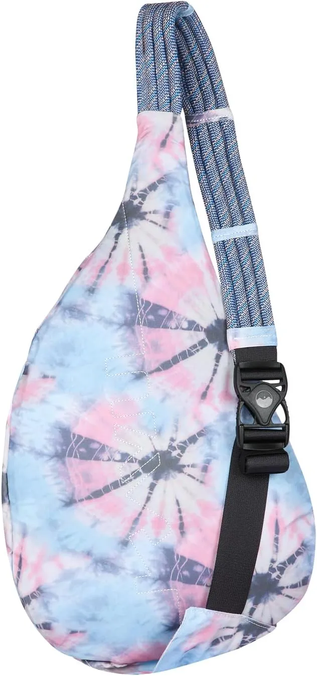 KAVU Original Rope Sack Sling Crossbody Backpack - Spiral Tie Dye