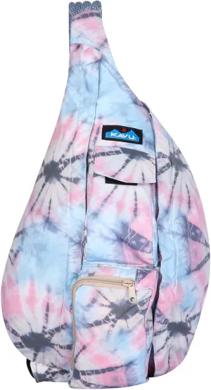 KAVU Original Rope Sack Sling Crossbody Backpack - Spiral Tie Dye