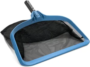 KEMANO Pro Grade Pool Leaf Net Rake - Heavy Duty Pool Cleaning Net with Deep Fine Mesh Bag for Debris, Pool Cleaner Net, Leaf Net for Above Ground & Inground Swimming Pools - Fits Universal Poles