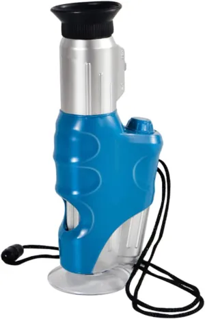 Kisangel Handheld Portable Microscope for Lightweight and Non Slip Design for Outdoor Exploration and School Science Experiments Viewing
