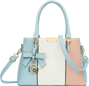 KKXIU 3 Zippered Compartments Purses and Handbags for Women Top Handle Satchel Shoulder Ladies Bags