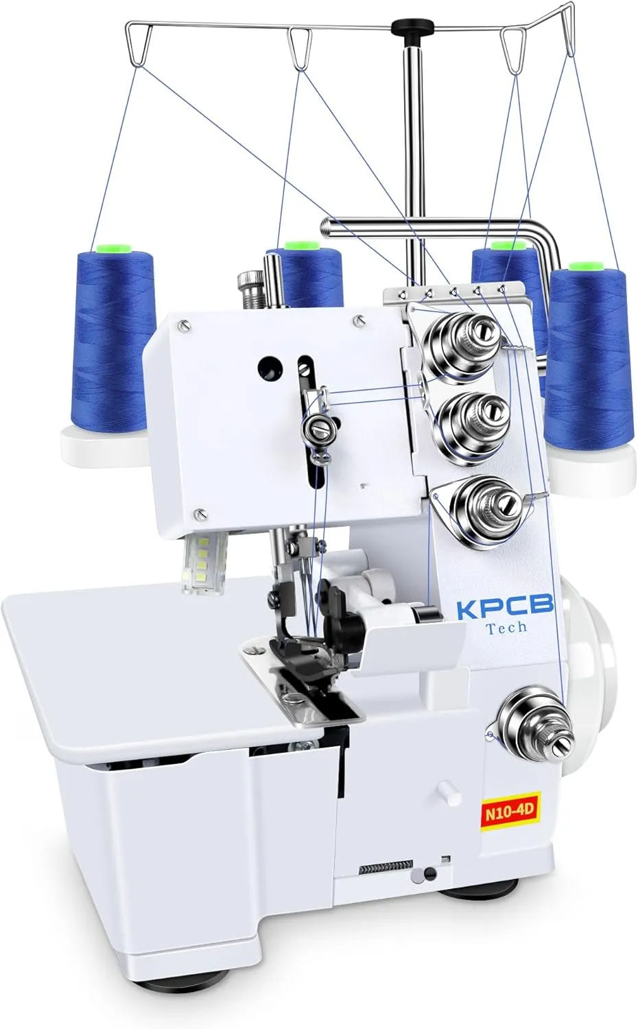 KPCB Serger Sewing Machine with Upgraded LED Light and Accessories Kit, Heavy-Duty Durable Metal Frame Overlock Machines
