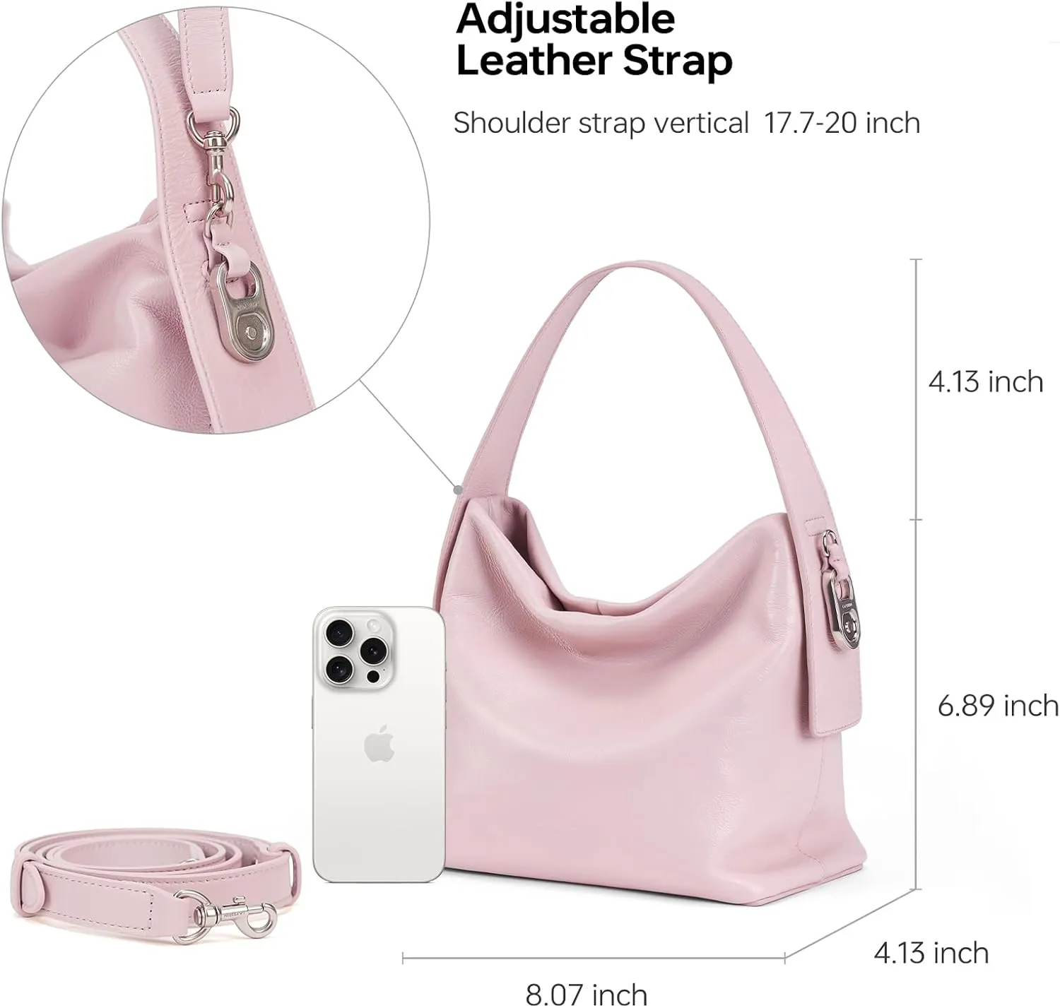 LA FESTIN Hobo Handbag Crossbody Shoulder Bag Tote Satchel Purse with Adjustable Strap