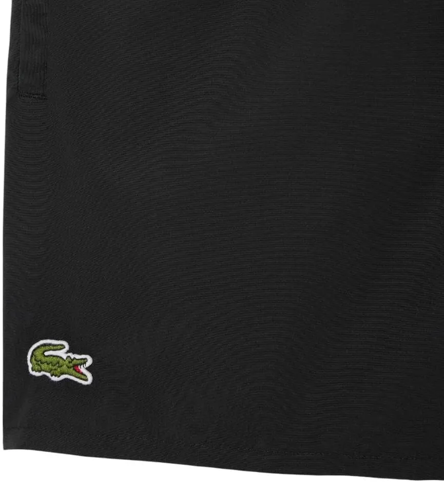 Lacoste Men's Solid Elastic Waist Swim Trunks