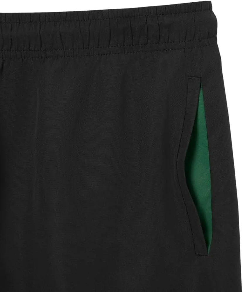 Lacoste Men's Solid Elastic Waist Swim Trunks