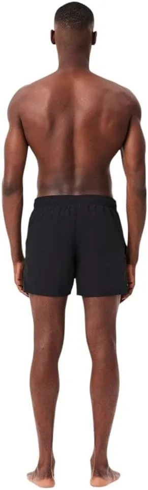 Lacoste Men's Solid Elastic Waist Swim Trunks