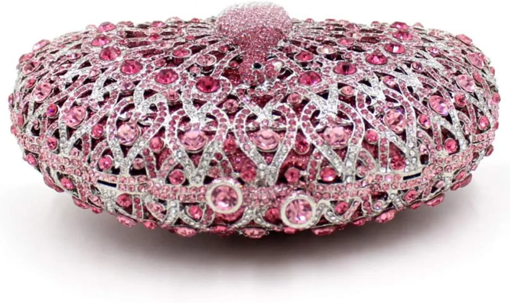 Ladies Crystal Handbag Wedding Evening-Bag Chain Luxury Women Clutch-Purse Peacock