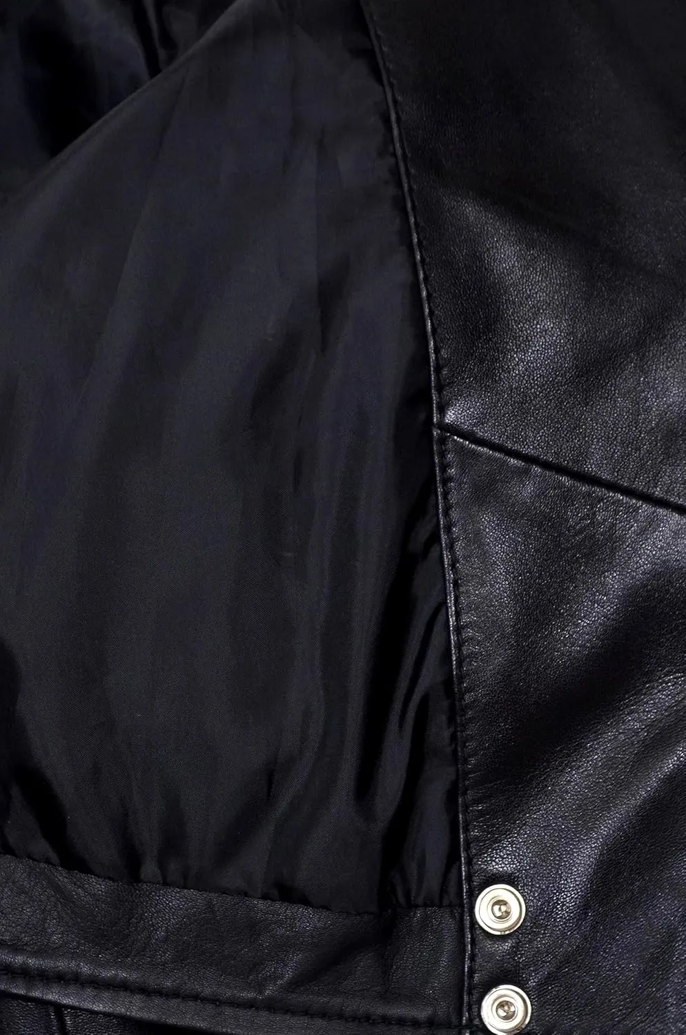 Ladies Short Body Leather Jacket Black Slim Fit Short Biker Style Lambskin 5625