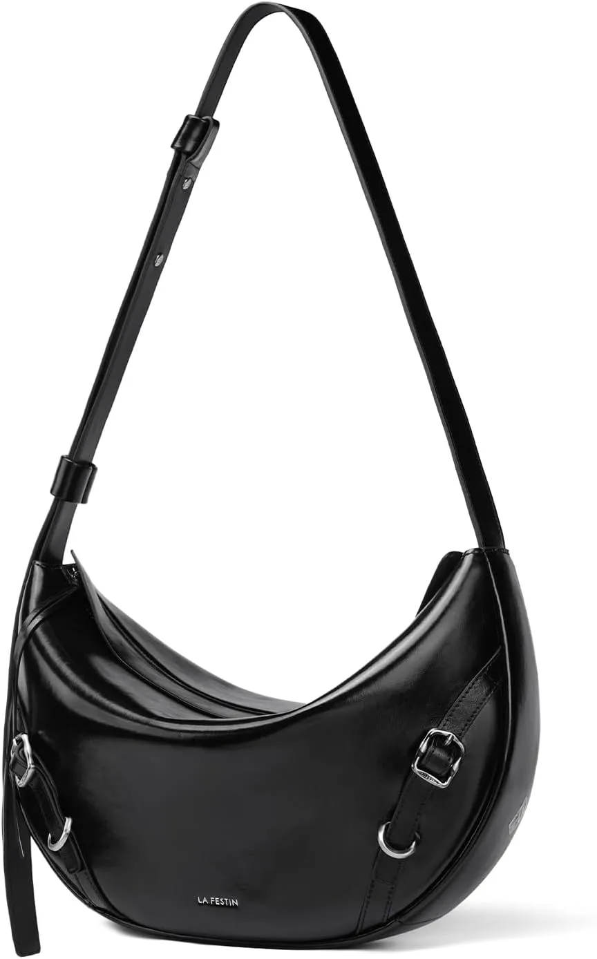 LA'FESTIN Women Tote Shoulder Bag Leather Crossbody Bag Fashion Shoulder Dumpling Purse and Handbags for Ladies