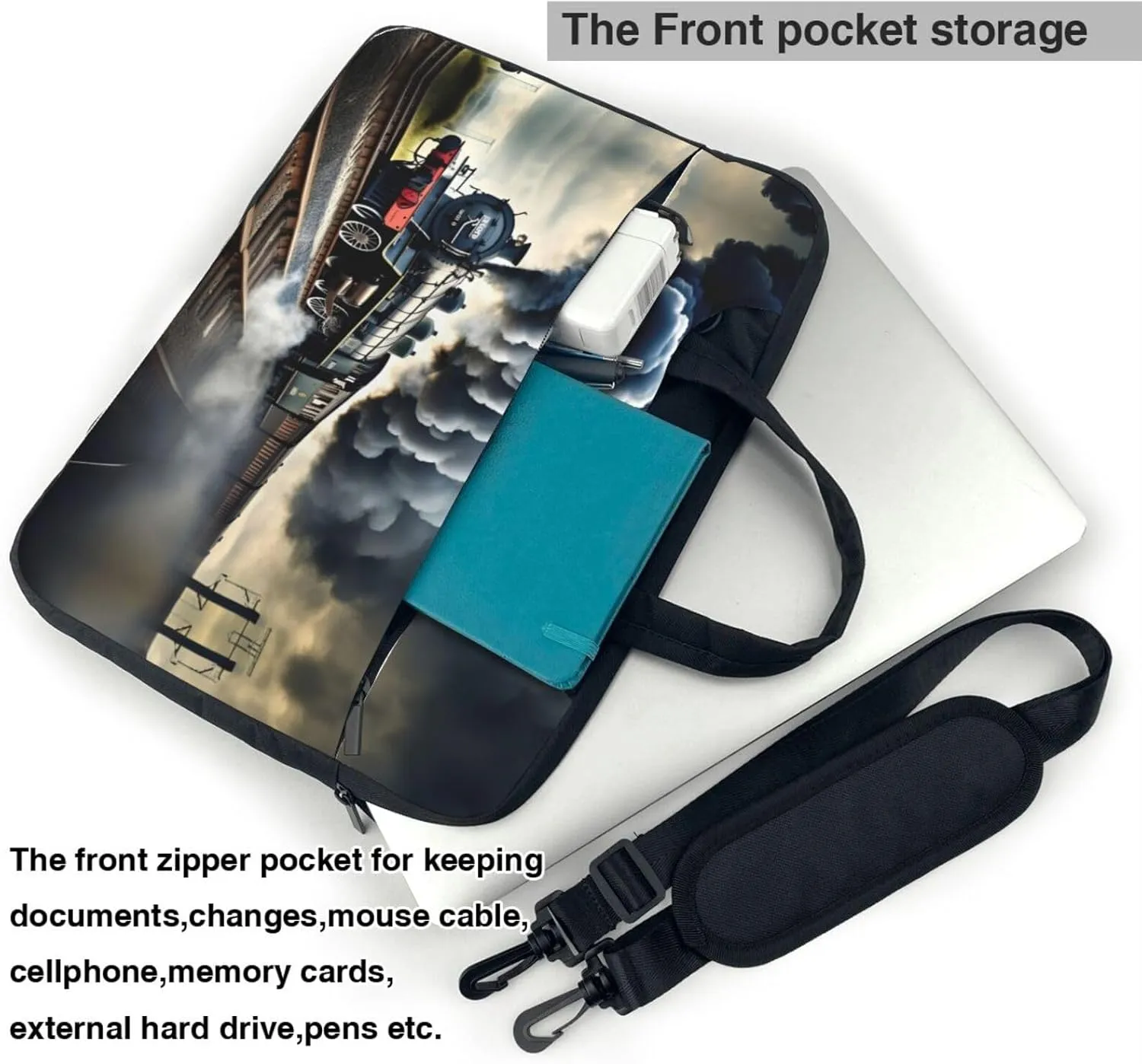 Laptop Bags Stylish, Functional, and Secure Cases for Men and Women, 15.6-inch Laptop Bags Lemon and Flower