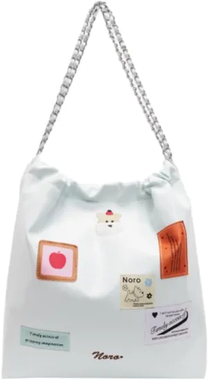 Large Hobo Bags for Women Trendy Cute Tote Bag Aesthetic Designer Purses for Women PU Leather Shoulder Bag with Chain