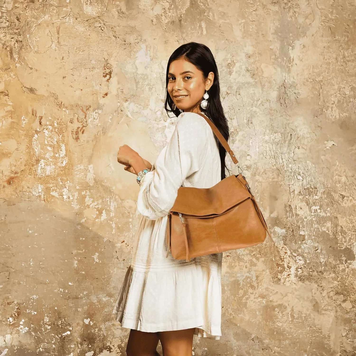 Large Hobo Crossbody Bags for Women Vegan Leather Handbags Purses for Women Tote Purse Shoulder Bag with Wide Strap
