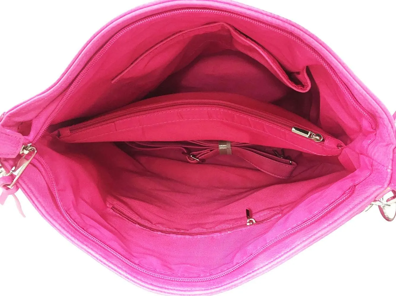 Laser Cut Bling Hobo fashion CCW Bag Faux Leather Concealed Carry Purse