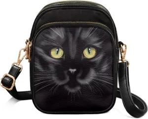 Leather Crossbody Bags for Women Crossbody Cell Phone Purse Wallet Sling Bag Shoulder Strap Lightweight Satchel