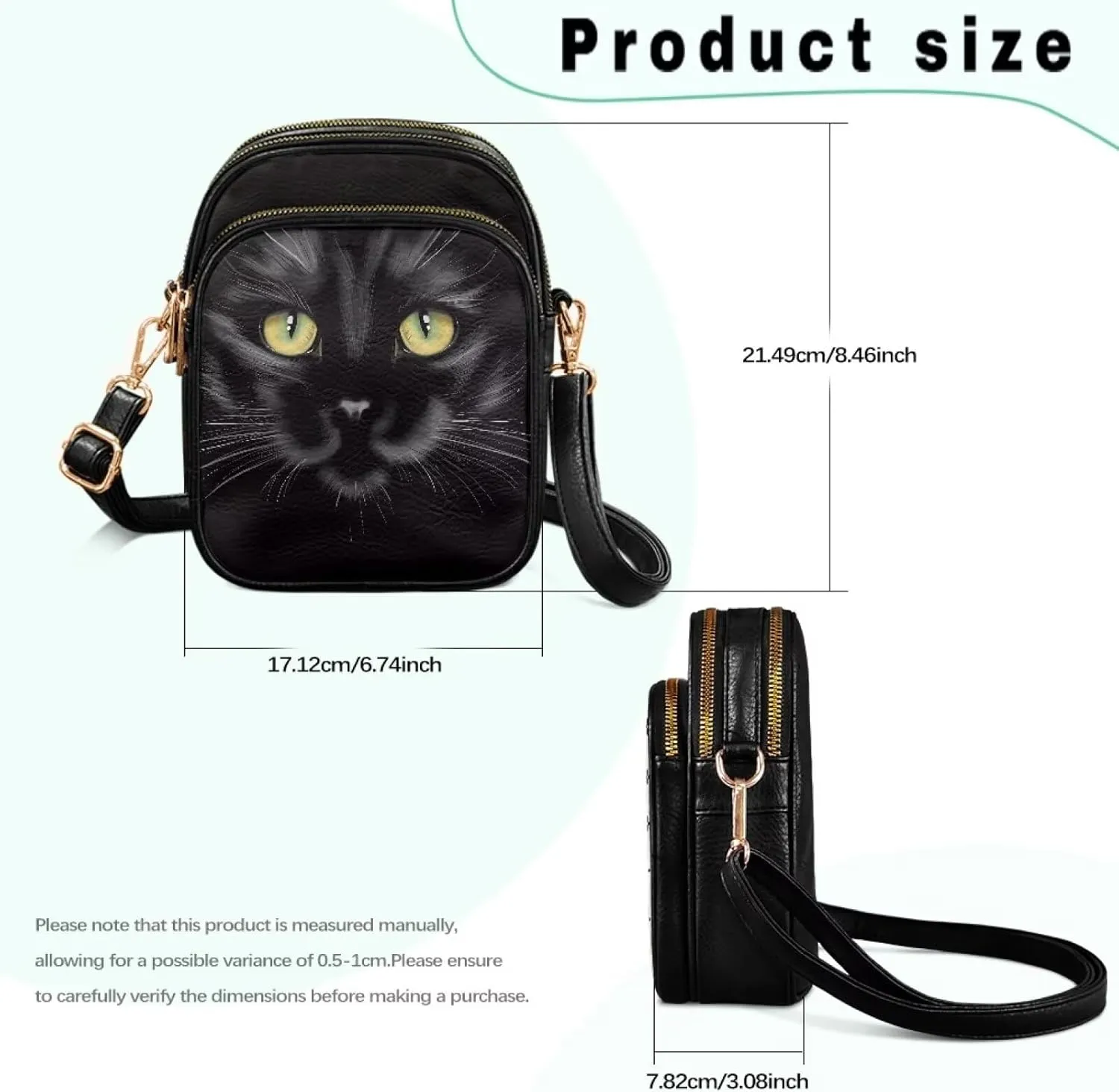 Leather Crossbody Bags for Women Crossbody Cell Phone Purse Wallet Sling Bag Shoulder Strap Lightweight Satchel