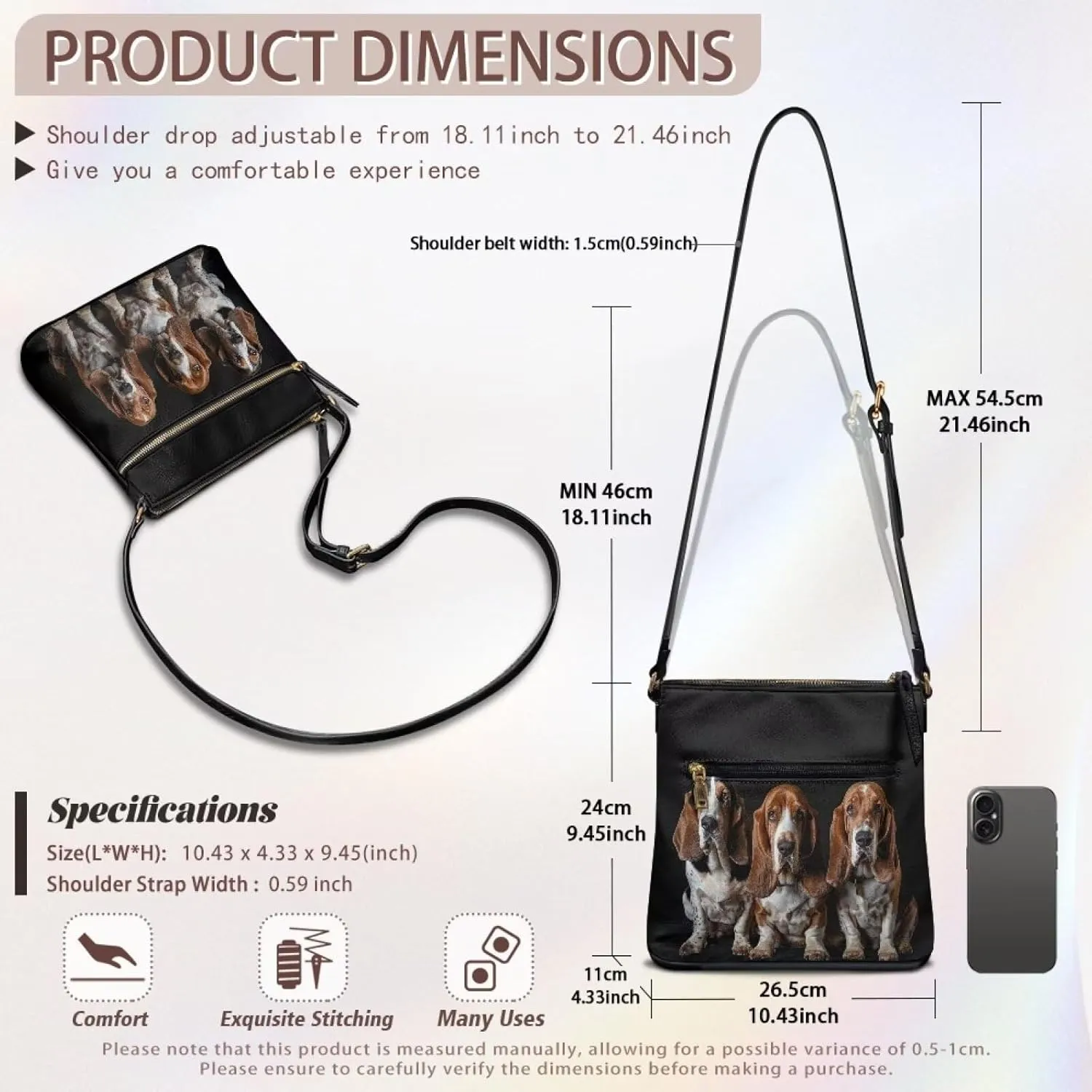 Leather Crossbody Hobo Purses for Women, Ladies Shoulder Bags Handbags Sling Messenger Bag