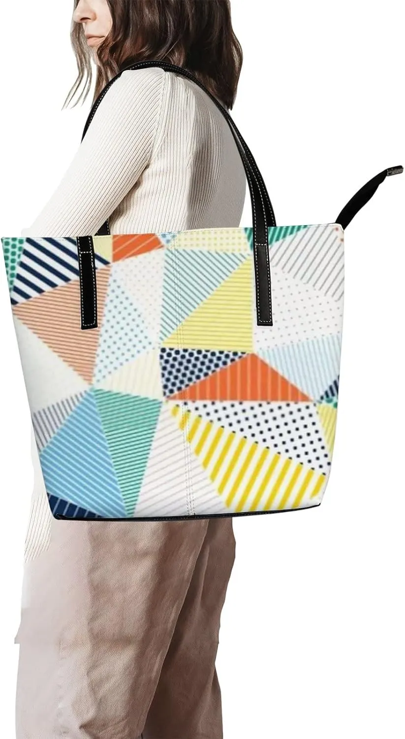 Leather Handbags Women's Crossbody Handbags Work Tote Bags for Women Coach Handbags Tote Bag with Zipper.