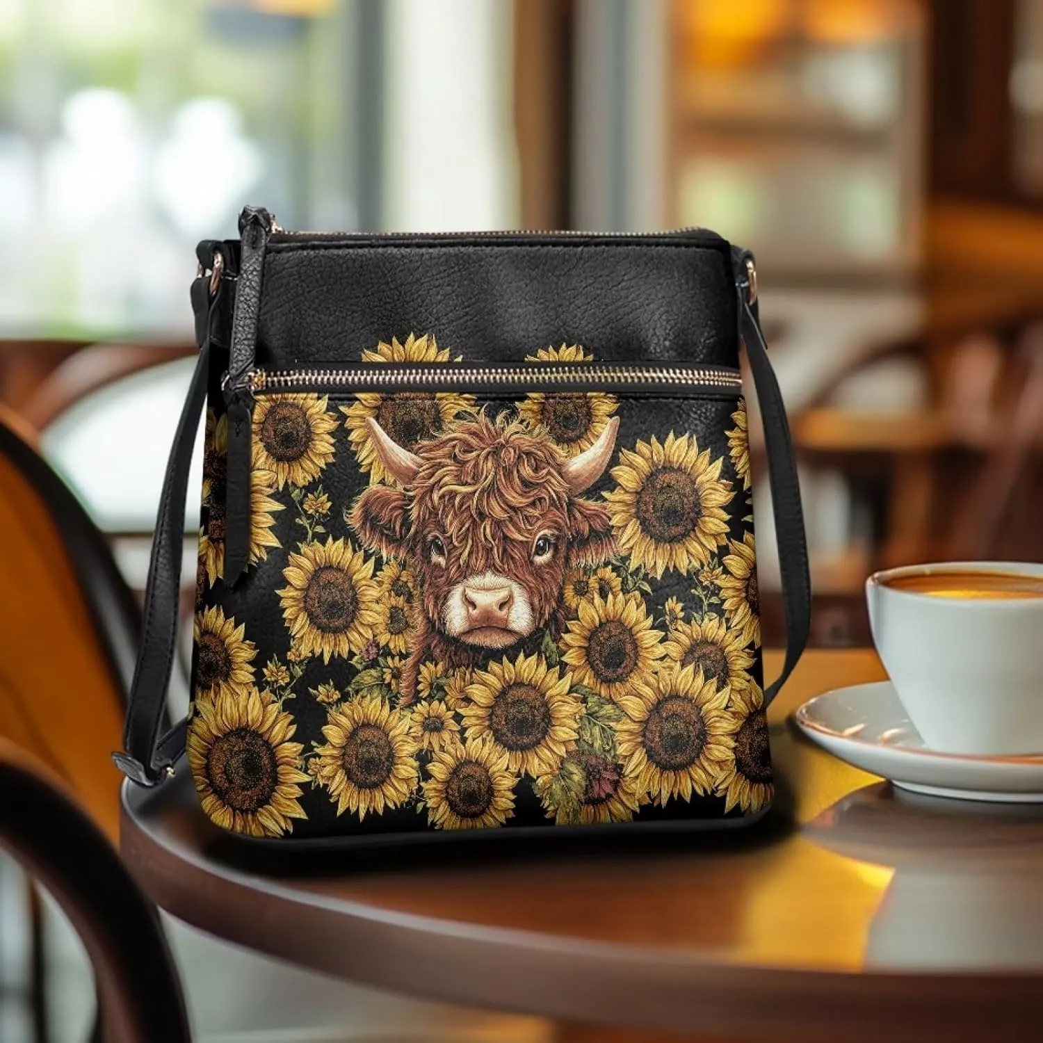 Leather Shoulder Bag for Women Large Crossbody Handbag Sling Hobo Bag with Adjustable Strap for Business Dating