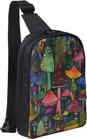 Lighthouse Seaside Casual Crossbody Backpack Sling Bag Lightweight Chest Bag Daypack Shoulder Bag For Men Women
