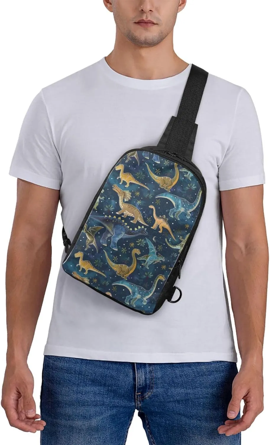 Lighthouse Seaside Casual Crossbody Backpack Sling Bag Lightweight Chest Bag Daypack Shoulder Bag For Men Women