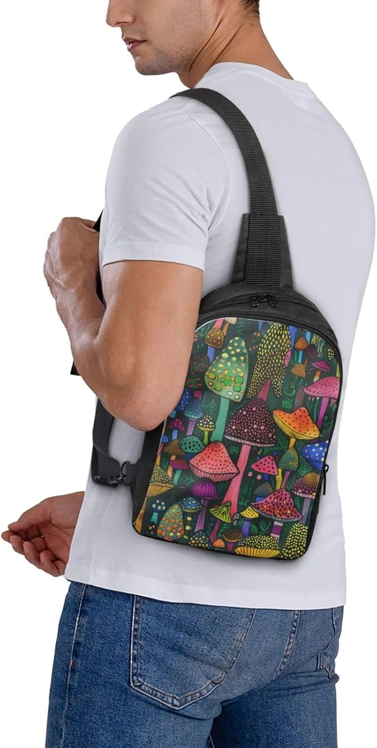Lighthouse Seaside Casual Crossbody Backpack Sling Bag Lightweight Chest Bag Daypack Shoulder Bag For Men Women