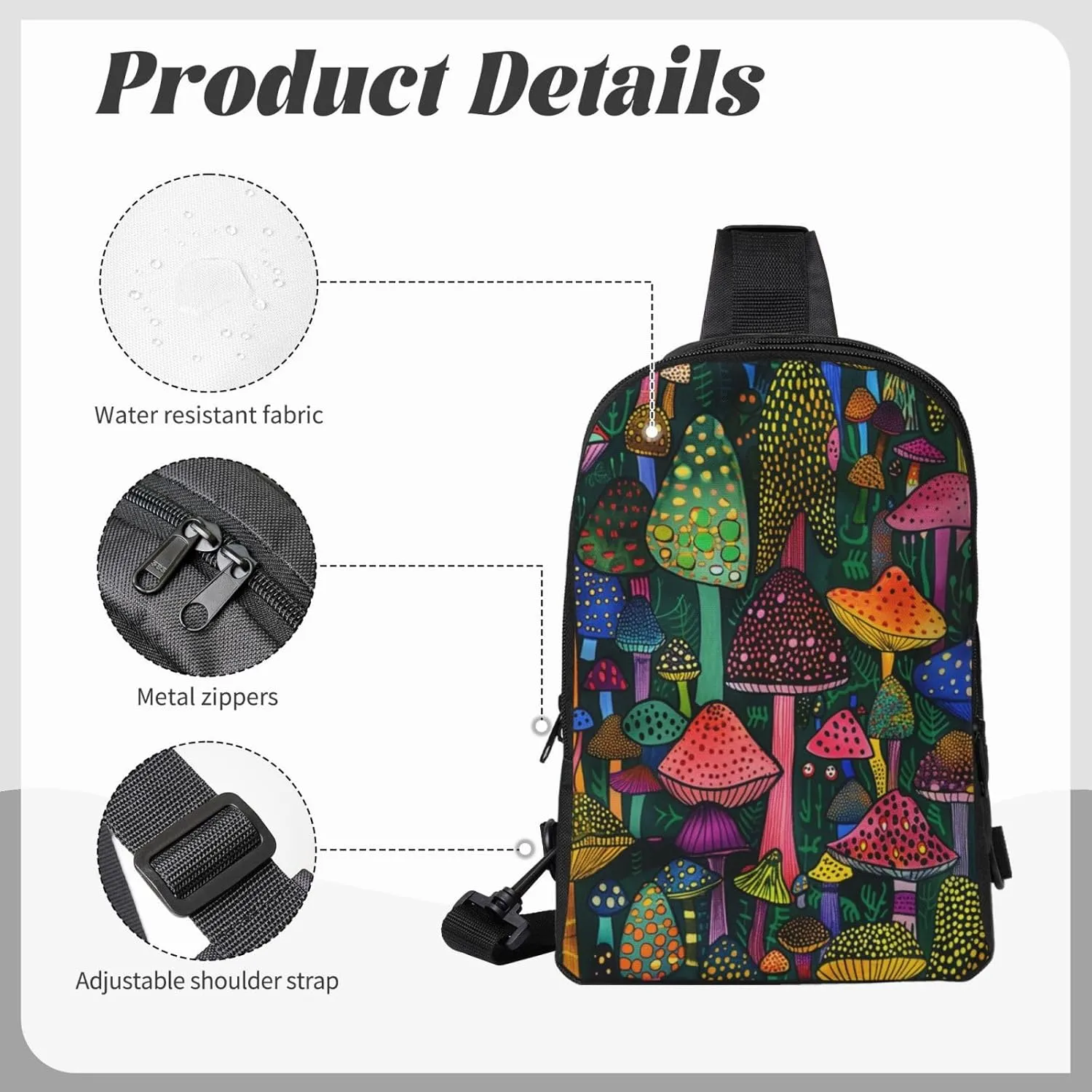 Lighthouse Seaside Casual Crossbody Backpack Sling Bag Lightweight Chest Bag Daypack Shoulder Bag For Men Women