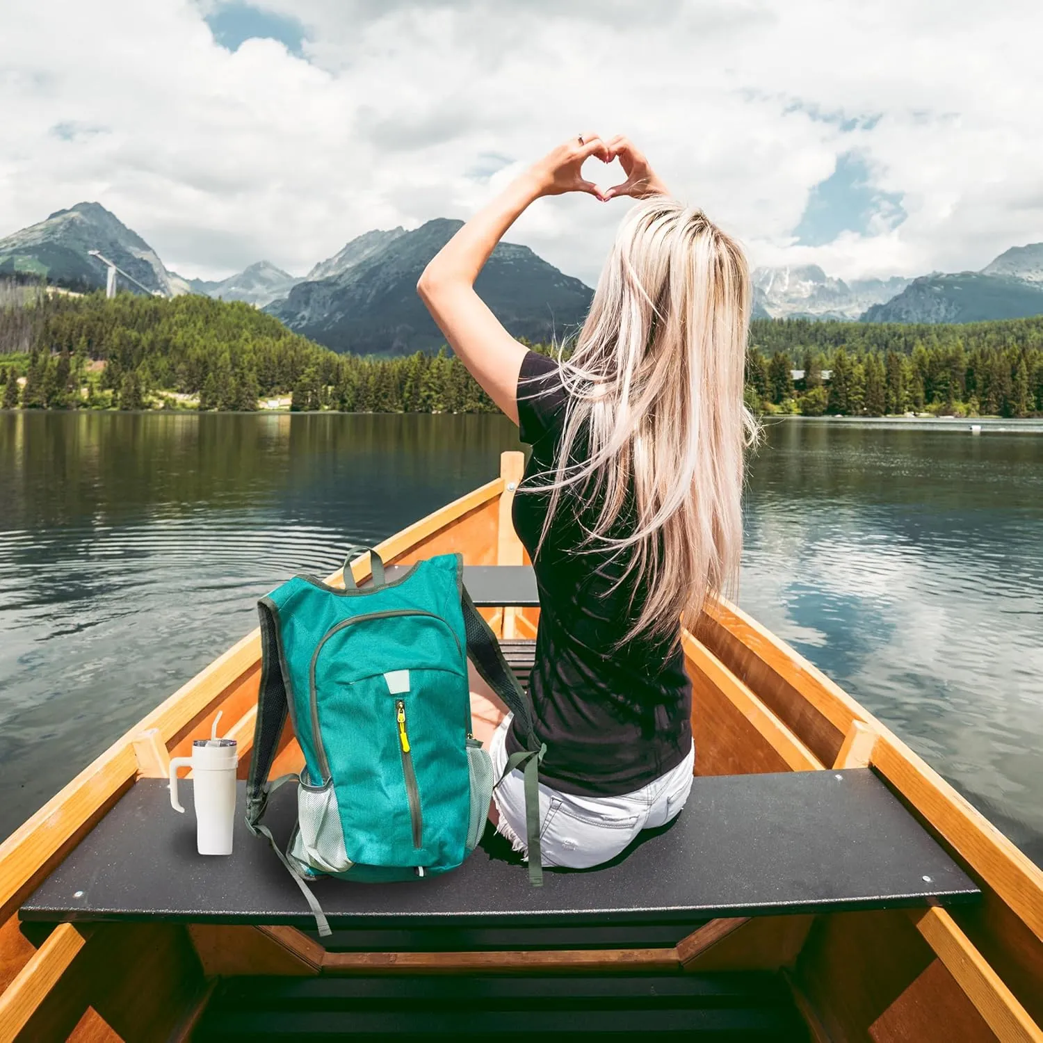Lightweight Hiking Backpack 20L Foldable Small Travel Hiking Daypack Camping Backpack Water Resistant Packable Outdoor Cycling Back Pack Sports Shoulder Bag for Women Men (Teal)
