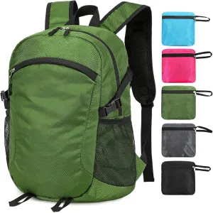Lightweight Hiking Backpack Small,Waterproof Hiking Daypack,Foldable Backpack for Travel,Ultralight Daypack (Green, Small)