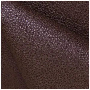 Litchi Texture PU Fabric Leather 39.4x55 Inch（100x140 cm 1.0mm Thick Faux Synthetic Leather Material for Upholstery Crafts, DIY Sewings, Sofa, Handbag, Earrings, Hair Bows Decorations(Dark Brown,1.4X
