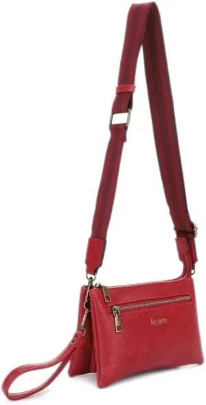 Liz Soto Chloe Small Crossbody Purses for Women – Convertible Cross Body Bag, Clutch Wallet Wrist Purse with Woven Strap