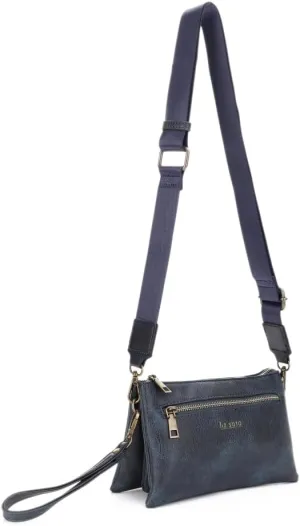 Liz Soto Chloe Small Crossbody Purses for Women – Convertible Cross Body Bag, Clutch Wallet Wrist Purse with Woven Strap
