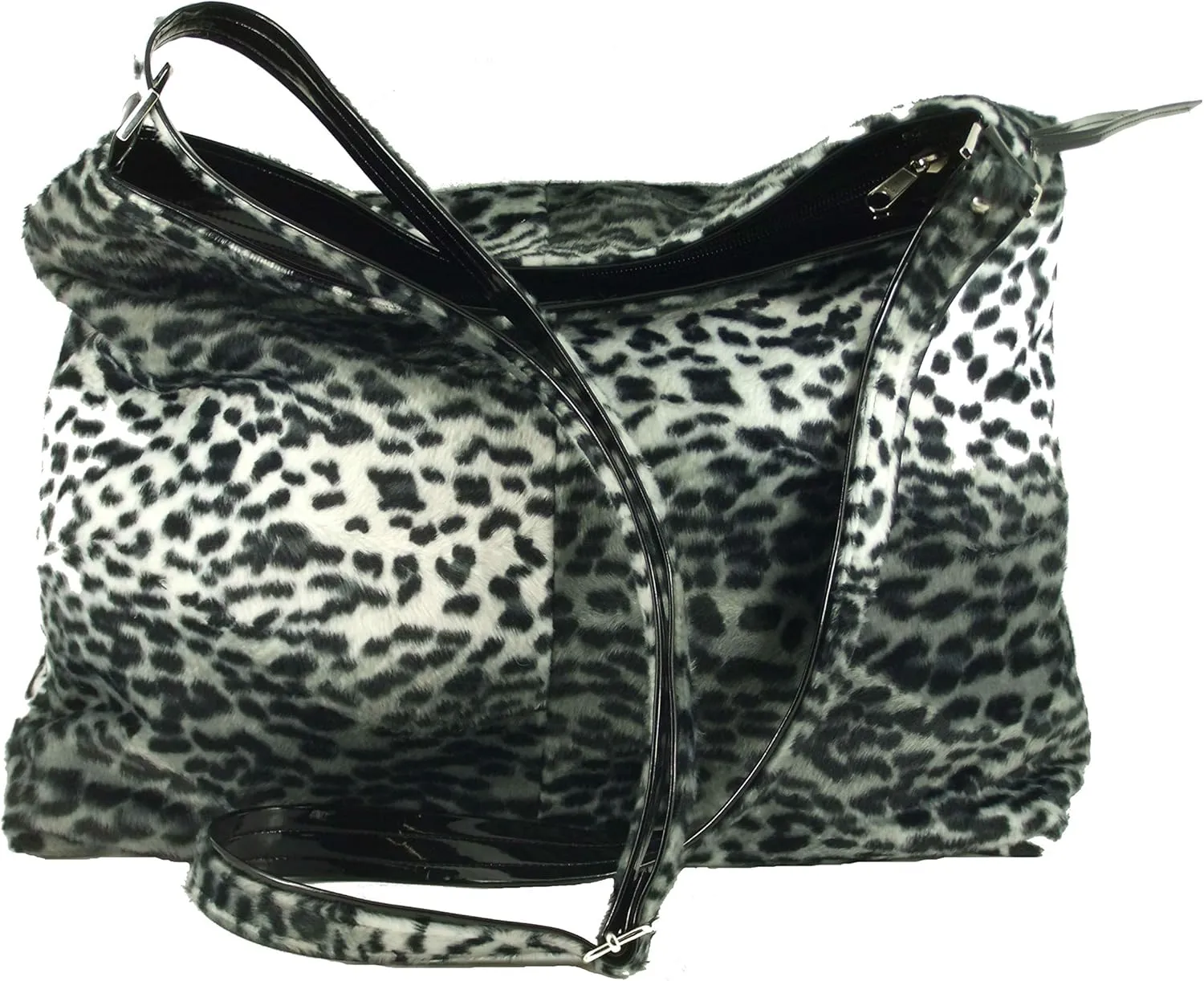 LONI Womens Shoulder Cross-body Hobo Bag Leopard Zebra Faux Snakeskin Animal Print