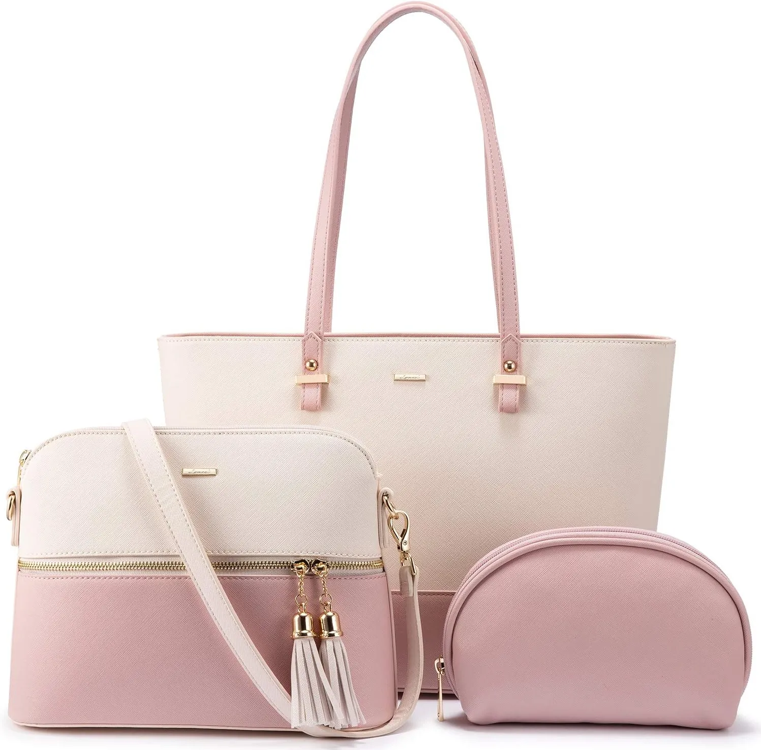 LOVEVOOK Handbags for Women Shoulder Bags Tote Satchel Hobo 3pcs Purse Set