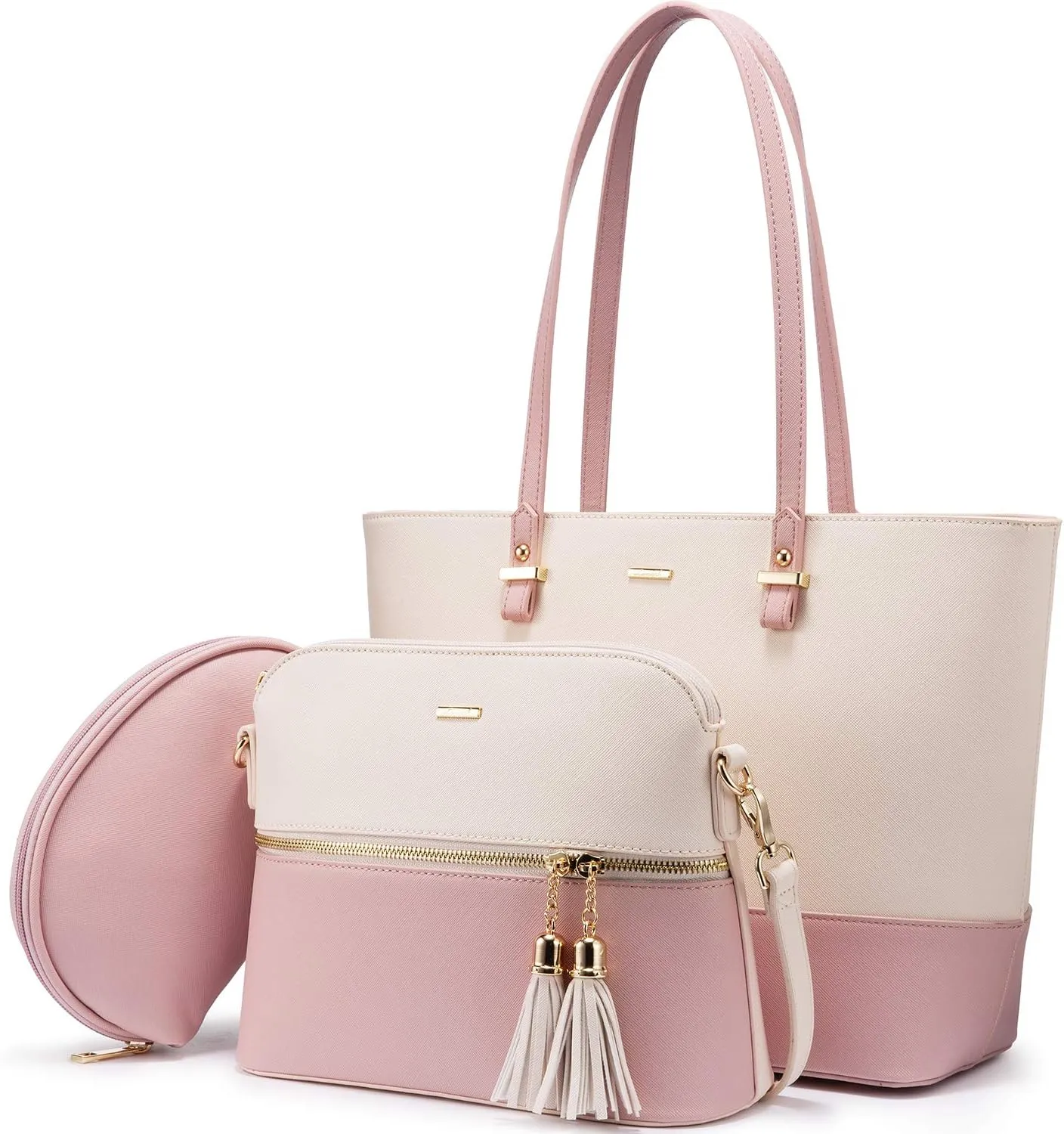 LOVEVOOK Handbags for Women Shoulder Bags Tote Satchel Hobo 3pcs Purse Set