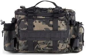 Lure Fishing Crossbody Waist Bag - Multi - Pocket Organizer for Outdoor Angling (Gray)