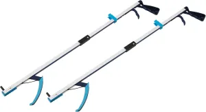 Luxet 2-Pack Grabber Reacher Tool 32 Inch Pick Up Stick - Strong Grip - Magnetic Tip - Claw Trash Picker Grabbers for Elderly Grab it Reaching Tool Grippers - Durable and Lightweight - Dressing Stick