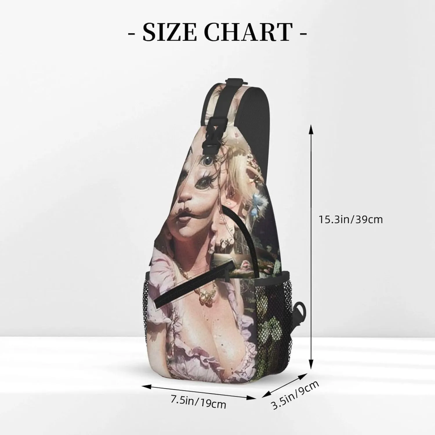 Mela-nie Martinez Crossbody Sling Backpack Sling Bag Multipurpose Travel Hiking Chest Bag Daypack One Size