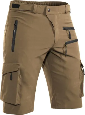 Men's Mountain Bike Shorts Stretch Hiking Cargo Shorts Quick Dry with Zipper Pocket for Bicycle Cycling Casual Golf