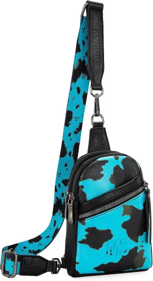 Milan Chiva Small Crossbody Bags for Women Chic Mini Sling Bag Purse and Waist Packs for Girls