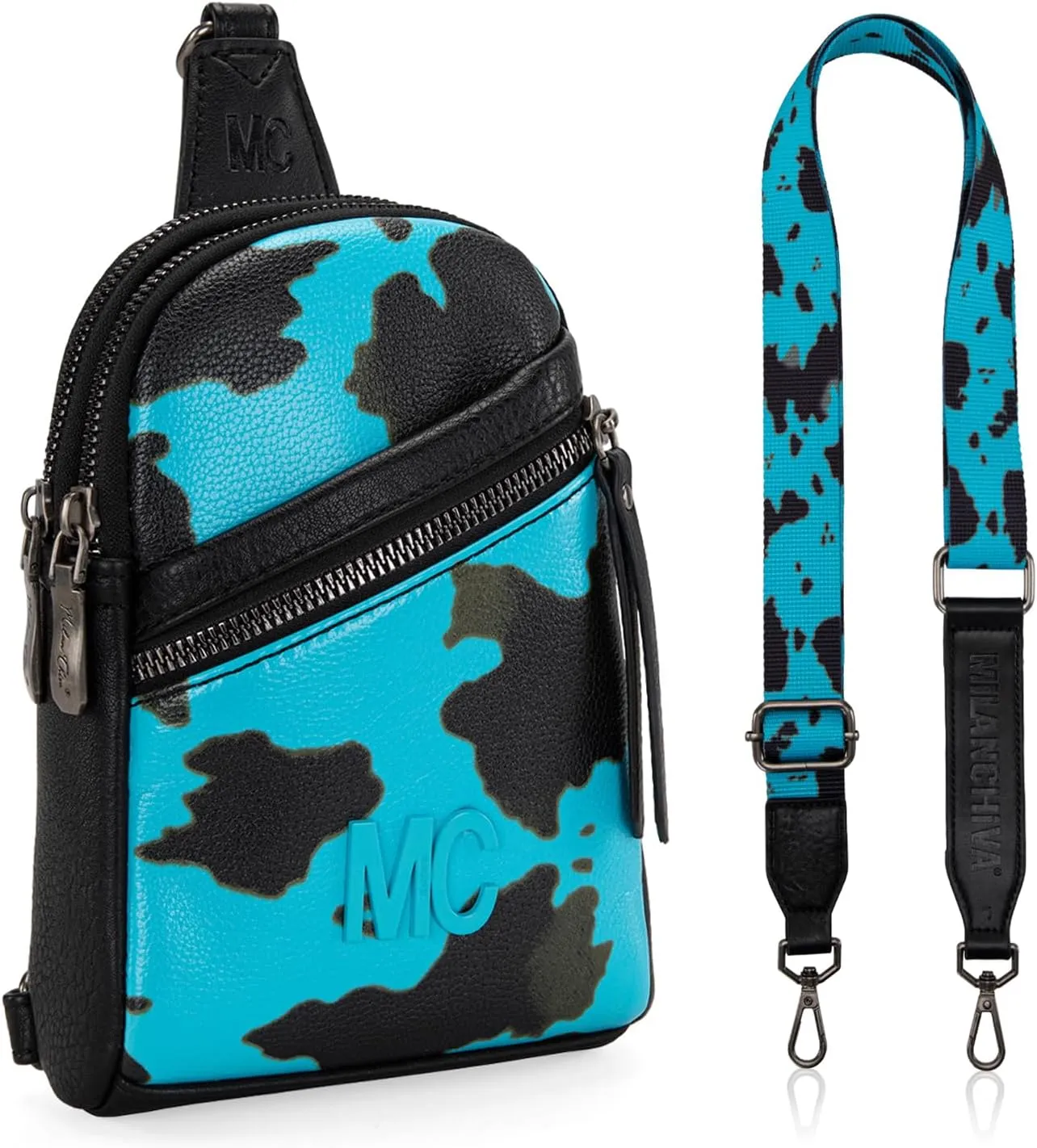 Milan Chiva Small Crossbody Bags for Women Chic Mini Sling Bag Purse and Waist Packs for Girls