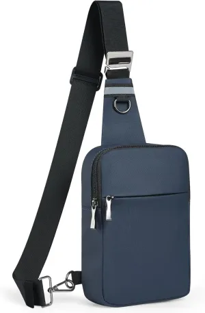 Mini Sling Bag for Women Men, Crossbody Bags Chest Bag Dual Pocket RFID Cell Phone Purse Travel Running Walking