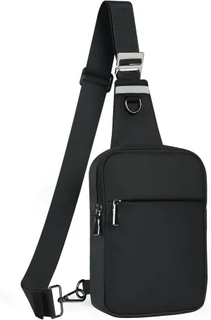 Mini Sling Bag for Women Men, Crossbody Bags Chest Bag Dual Pocket RFID Cell Phone Purse Travel Running Walking