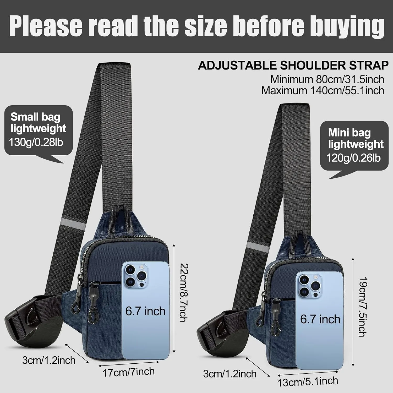 Mini Sling Bag Men Small Crossbody Bag Women Fanny Packs Casual Personal Pocket Bag Backpack Phone Chest Bag