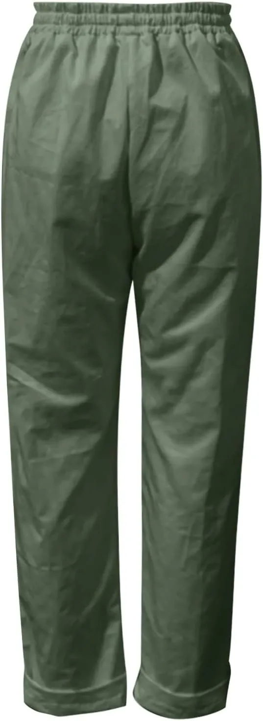 Miyaomn Women's Baggy Drawstring Linen Pants Cotton Elastic Waist Wide Leg Casual Joggers Solid Lounge Trousers with Pockets