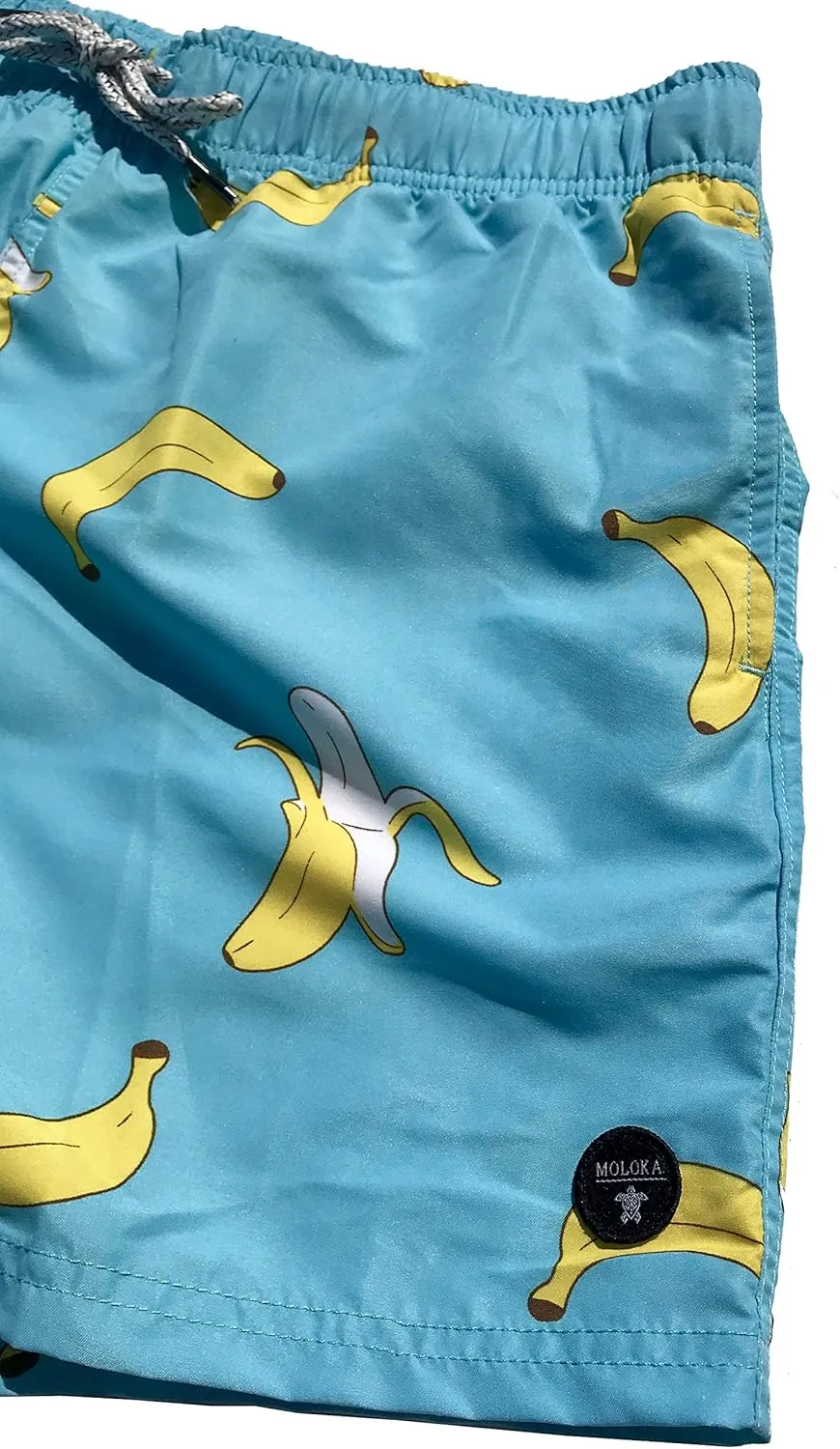 Molokai Mens Swim Trunks Quick Dry Elastic Waist Drawstring