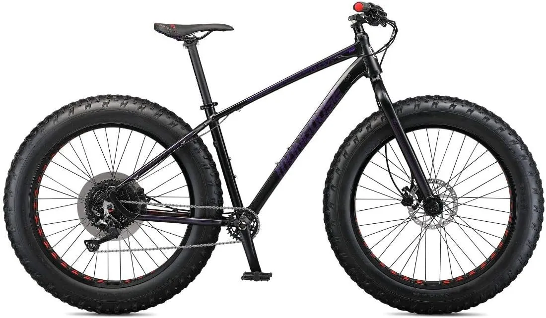 Mongoose Argus Sport Men and Women Fat Tire Mountain Bike, 26-Inch Wheels, Tectonic T2 Adult Frame, Hydraulic Disc Brakes