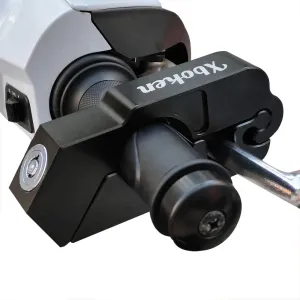 Motorcycle Lock,Alloy CNC,A Grip/Throttle/Brake/Handlebar Lock with 2 Keys to Secure Your Bike,Scooter,Moped or ATV in Under 5 Seconds.(Black)