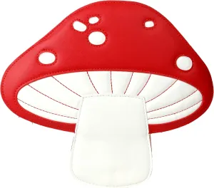 Mushroom Shoulder Purses,PU Lovely Botany CrossBody Bag for Girl Women